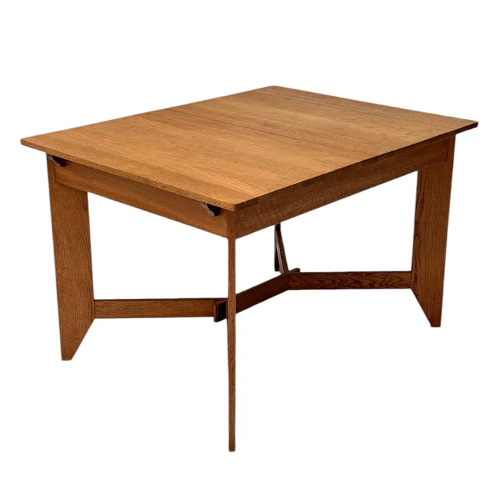 Hendrik Wouda Art Deco Modernist Extending Dining Room Table for Pander, 1924